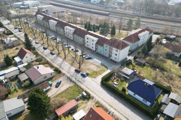 Luftaufnahme Mehrfamilienhaus Giebel